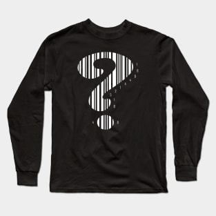 R1ddl3r Bar Code (WHITE) Long Sleeve T-Shirt